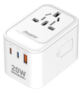Presa da Viaggio Internazionale Energizer ETC200 20W con USB-C e USB-A