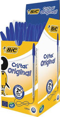 Confezione 50 Penne a Sfera BIC Cristal Original Blu 1.0 mm