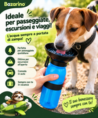Borraccia Portatile per Cani con Ciotola Integrata 530 ml – Aqua Dog