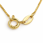Collana veneziana argento 925 dorata con cuore in corallo mediterraneo