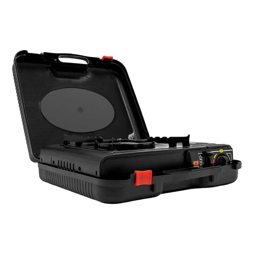 Fornello a Gas Portatile da Campeggio con Valigetta – Uso Outdoor e Cucina da Tavolo