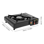 Fornello a Gas Portatile da Campeggio con Valigetta – Uso Outdoor e Cucina da Tavolo