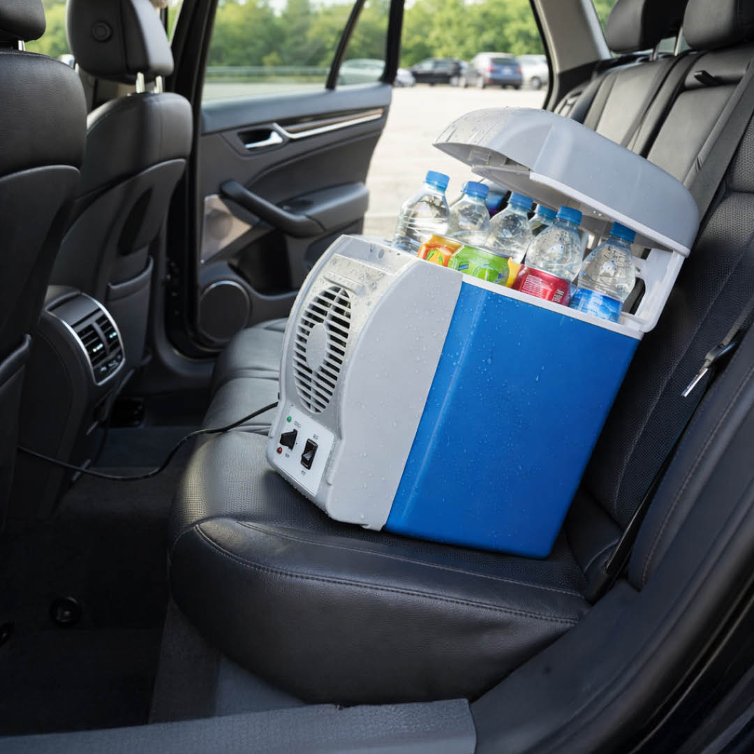 Mini Frigo Portatile 7,5L Caldo/Freddo 12V e 220V per Auto Casa e Ufficio