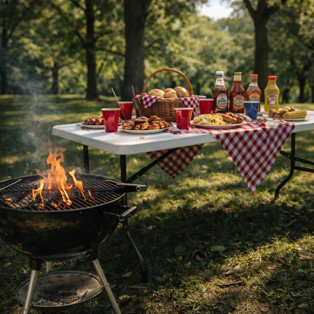 Tavolo Pieghevole 180x70x74 cm in Plastica Bianca – Richiudibile con Maniglia