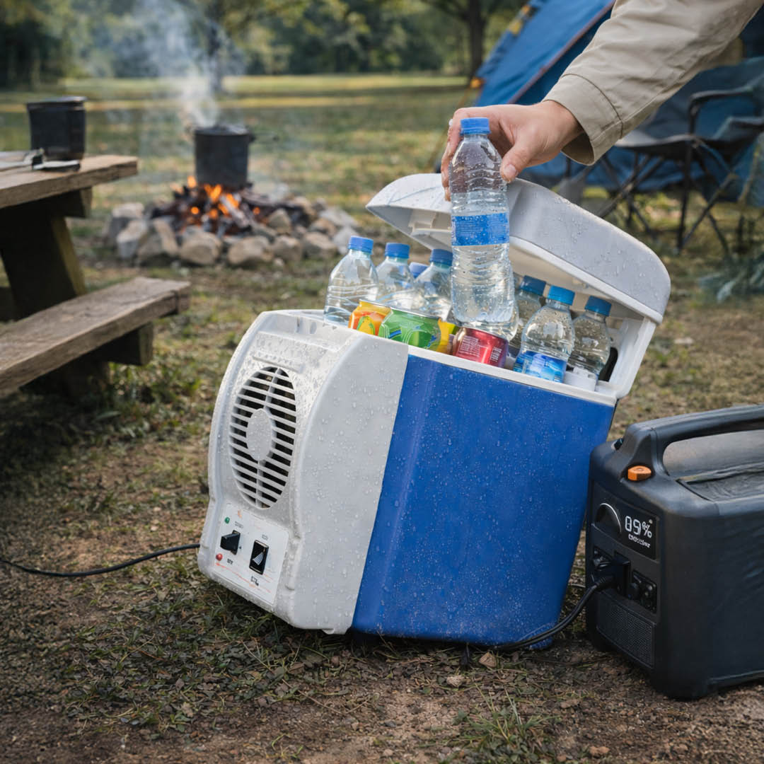Mini Frigo Portatile 7,5L Caldo/Freddo 12V e 220V per Auto Casa e Ufficio