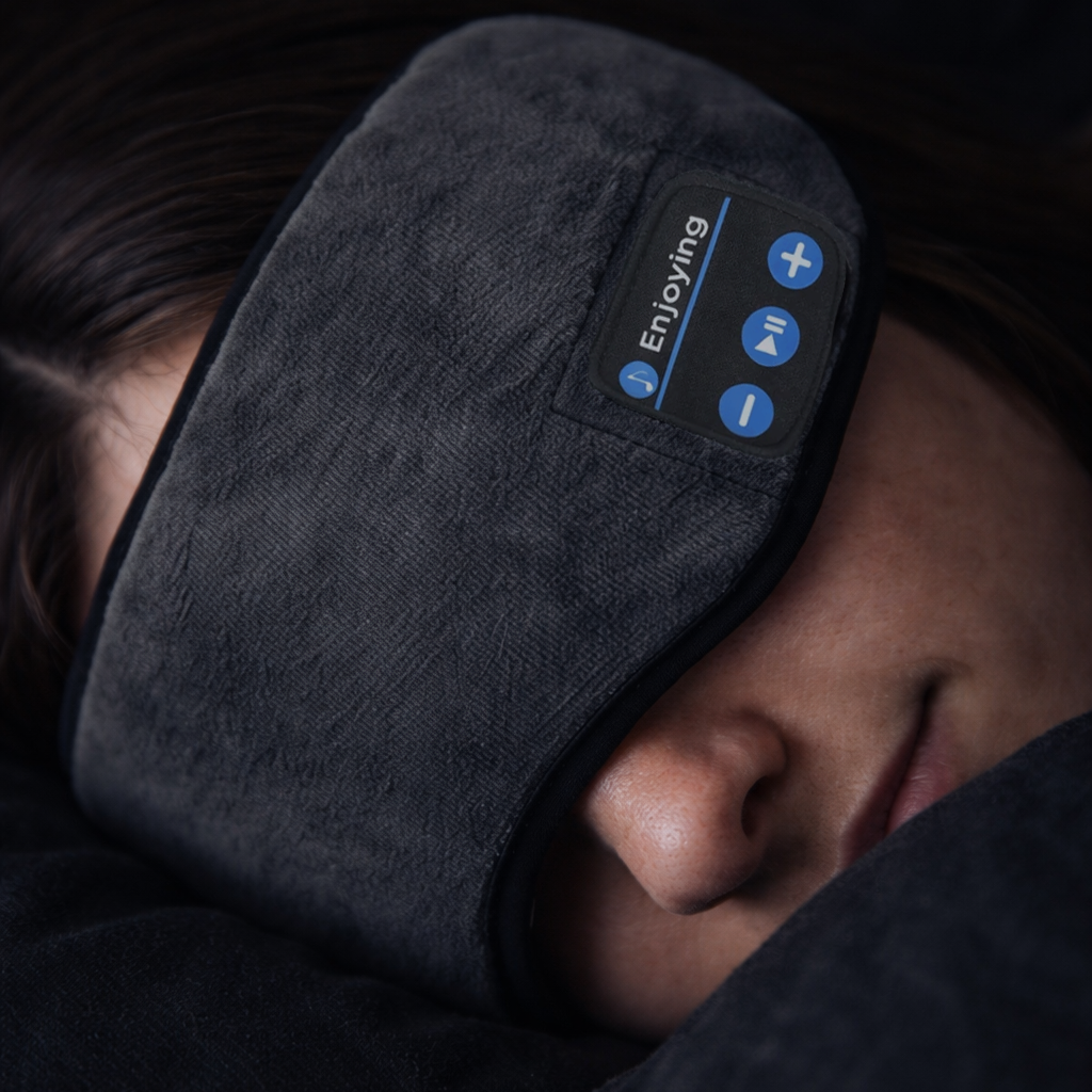 Maschera per dormire Bluetooth con cuffie integrate e microfono