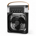 Mini Ventilatore USB con Spray Nebulizzatore, Luce e 3 Velocità