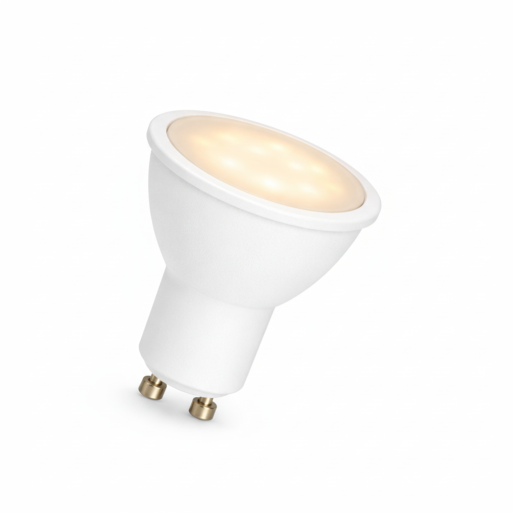 Lampadina LED GU10 7W 660 Lumen – Luce Calda 3000K – Fascio 120°