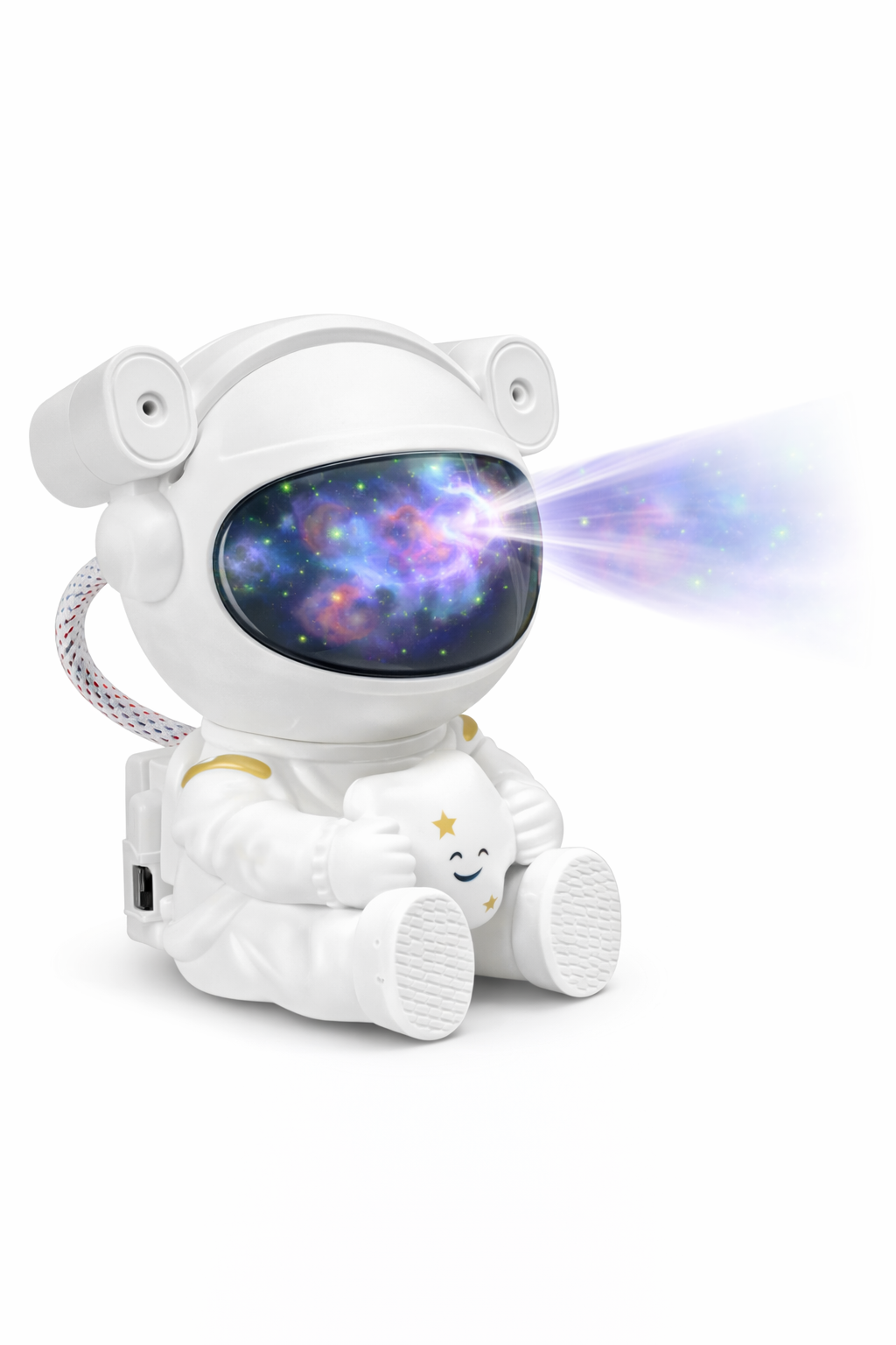 Proiettore Galassia Astronauta LED con Nebulosa e Stelle – Luce Atmosfera Notturna USB