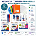 Kit Scuola Completo Primaria A4 – Quaderni 100g, Colori e Cancelleria