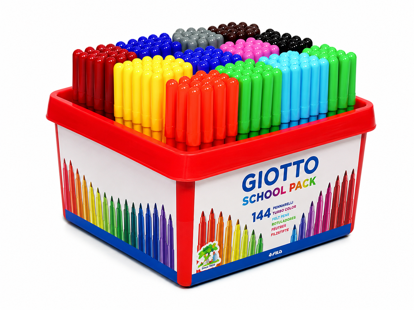 School Pack 144 Pennarelli Giotto Turbo Color