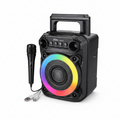 Cassa Bluetooth Portatile 6.5” con Microfono Wireless e Luci LED RGB – 10W Super Bass Ricaricabile