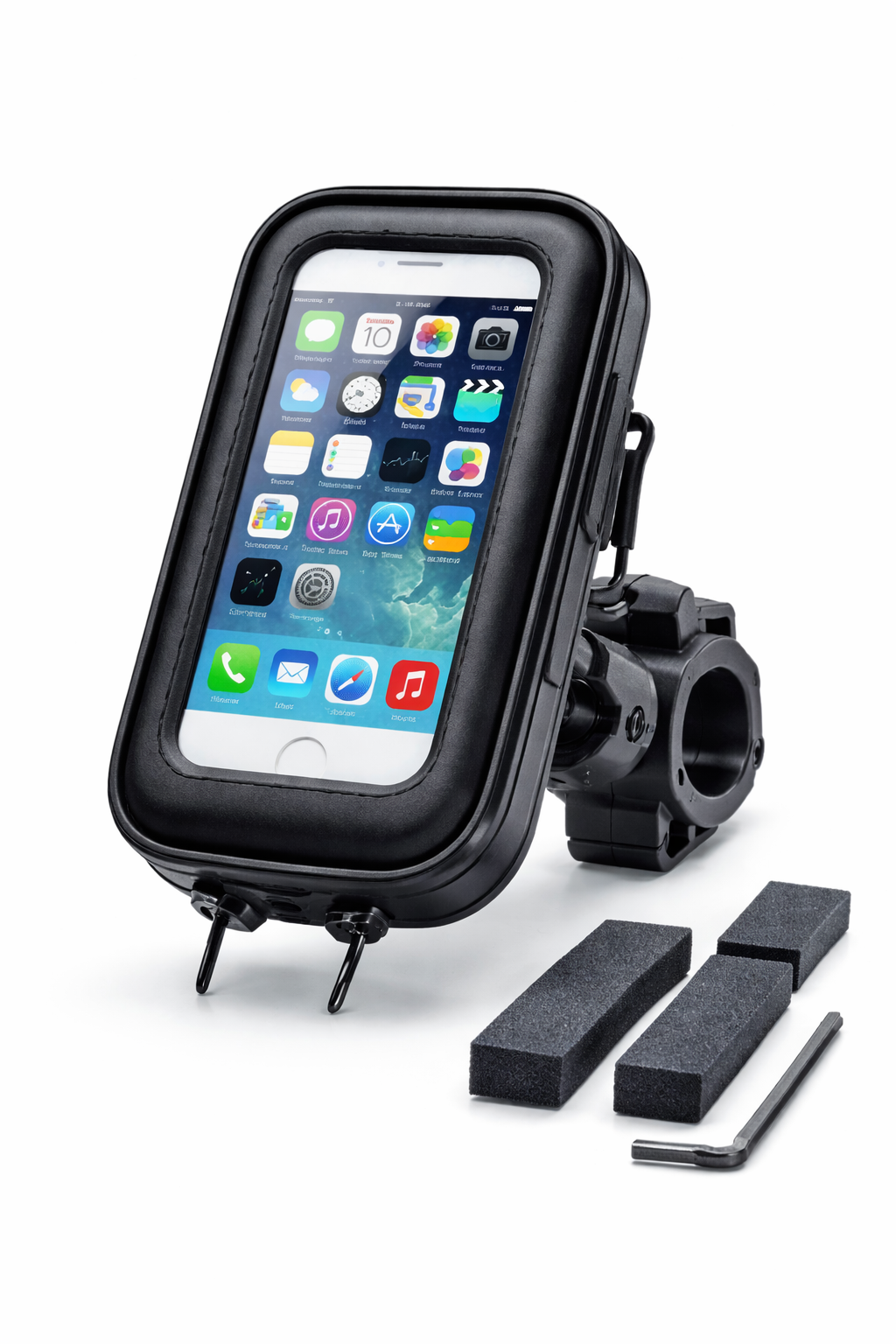 Custodia Impermeabile Smartphone per Moto e Scooter con Supporto Manubrio 360°