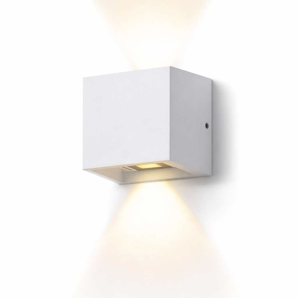 Applique LED da Parete Quadrata in Alluminio – Illuminazione Bidirezionale Interni/Esterni