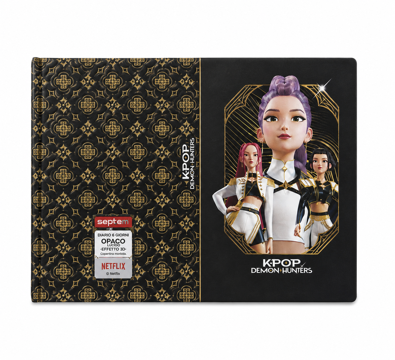 Diario Scuola K-Pop Demon Hunters Effetto 3D - Copertina Morbida