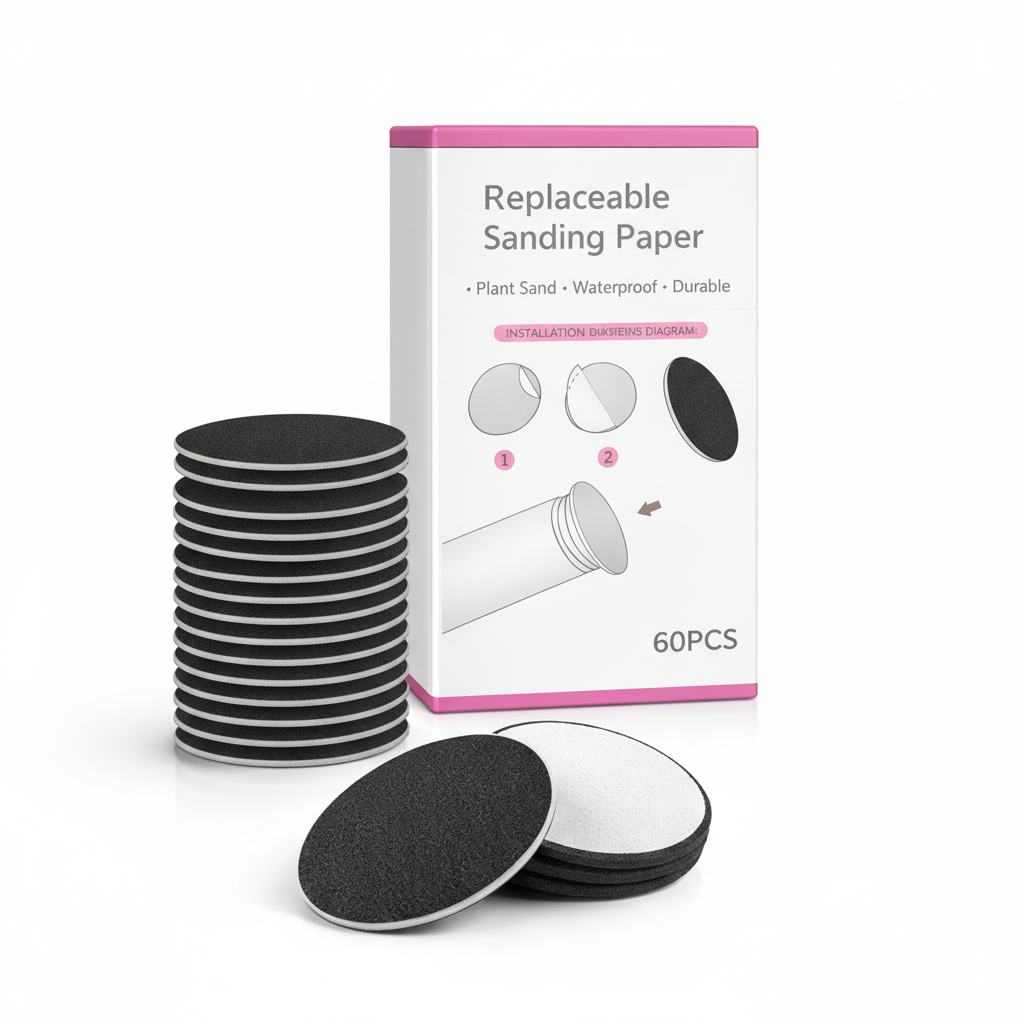 Dischetti Ricambio Pedicure Elettrico 60 Pezzi - Carta Abrasiva Impermeabile