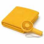 Bora Bora Summer Kit Telo Mare 90x170 cm + Mini Ventilatore Portatile – Vari Colori