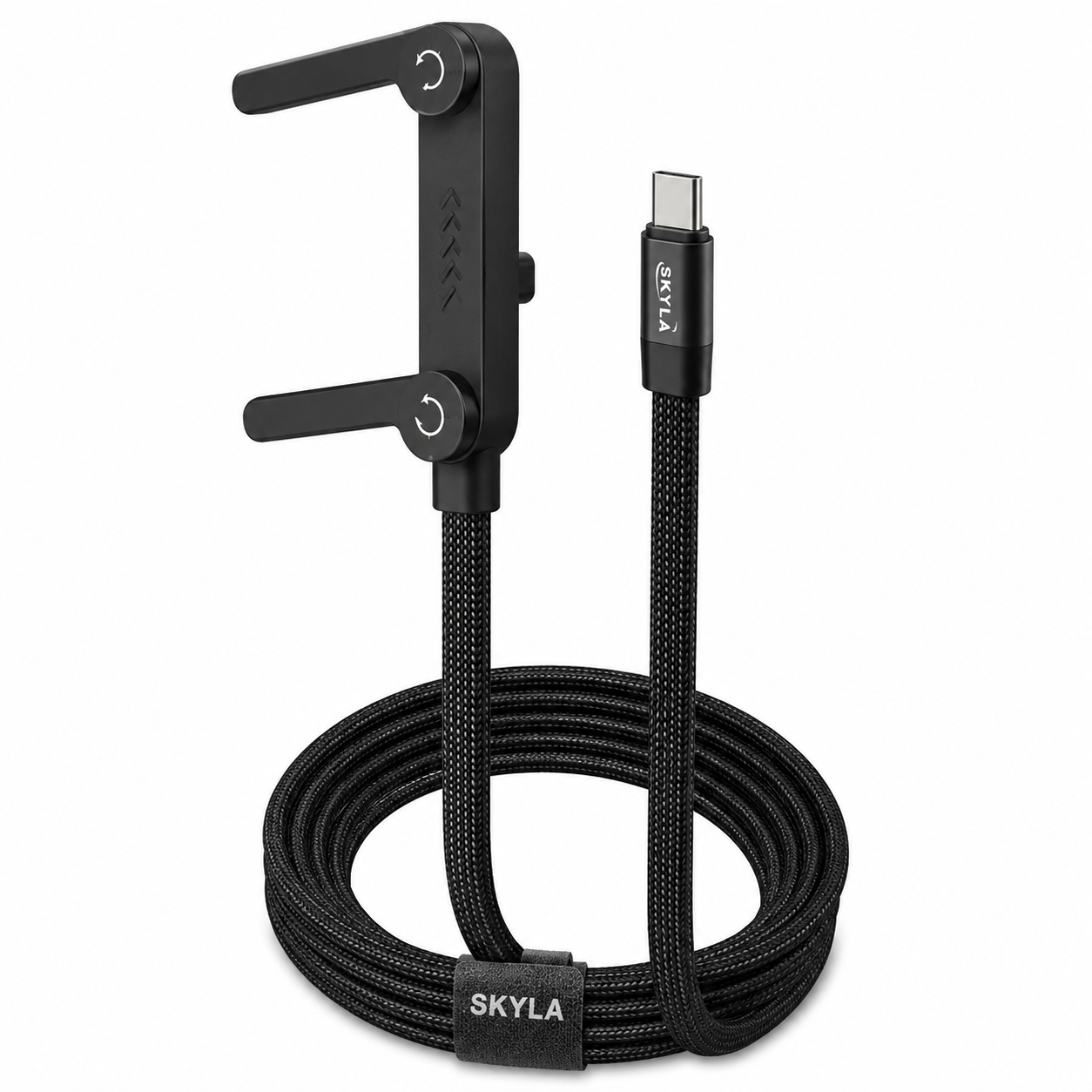 Cavo USB-C a USB-C 240W 1,5 m con Supporto Smartphone Integrato