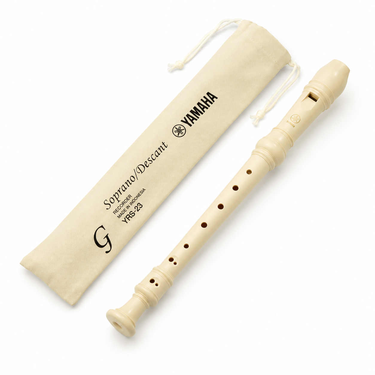 Flauto Dolce Yamaha YRS-23 con Custodia – Senza Scovolino