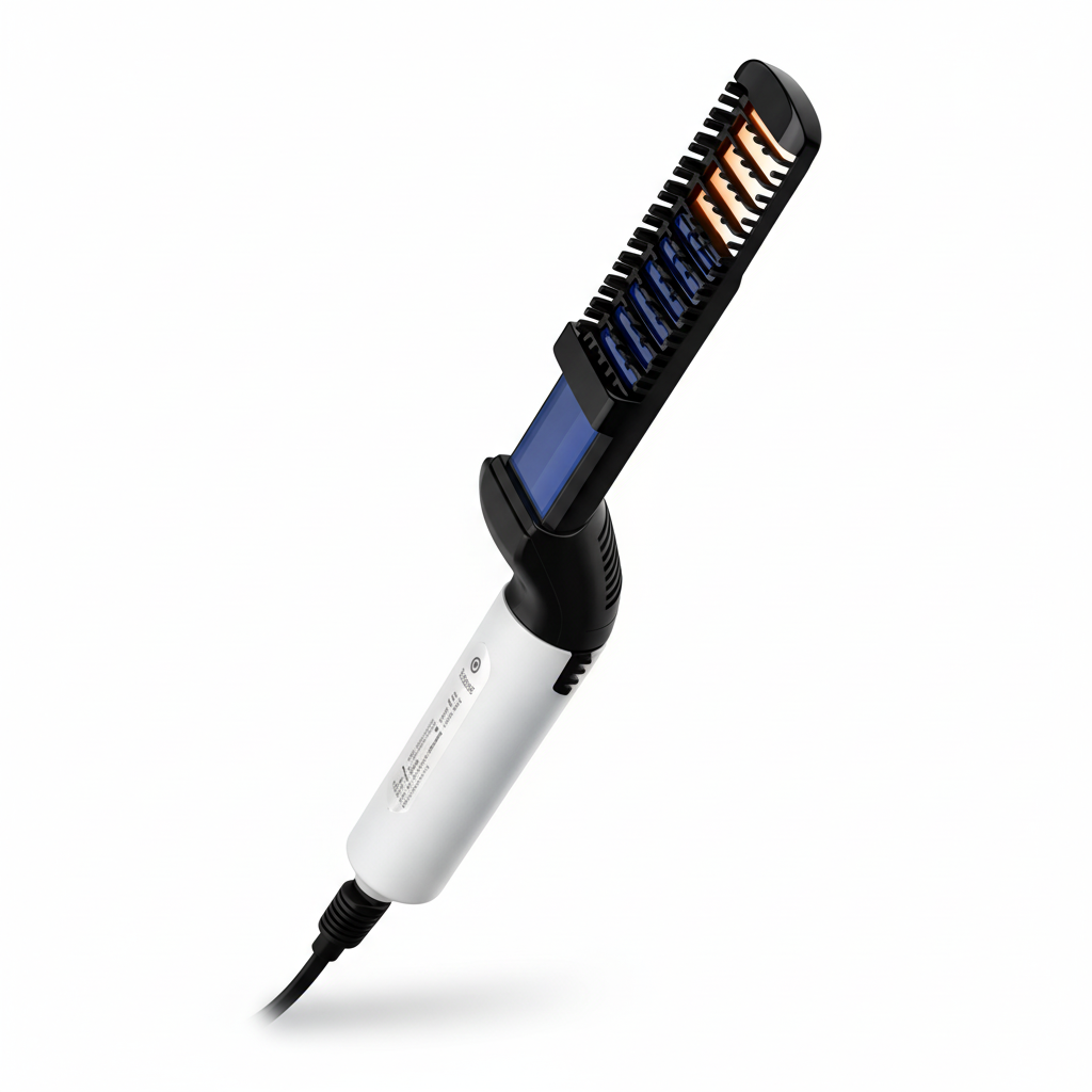 Spazzola Modellante Elettrica Riscaldata Capelli e Barba - 2a Gen