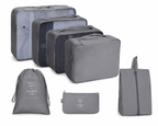 Set Organizer Valigia 7 Pezzi Pieghevoli e Multiuso – Grigio