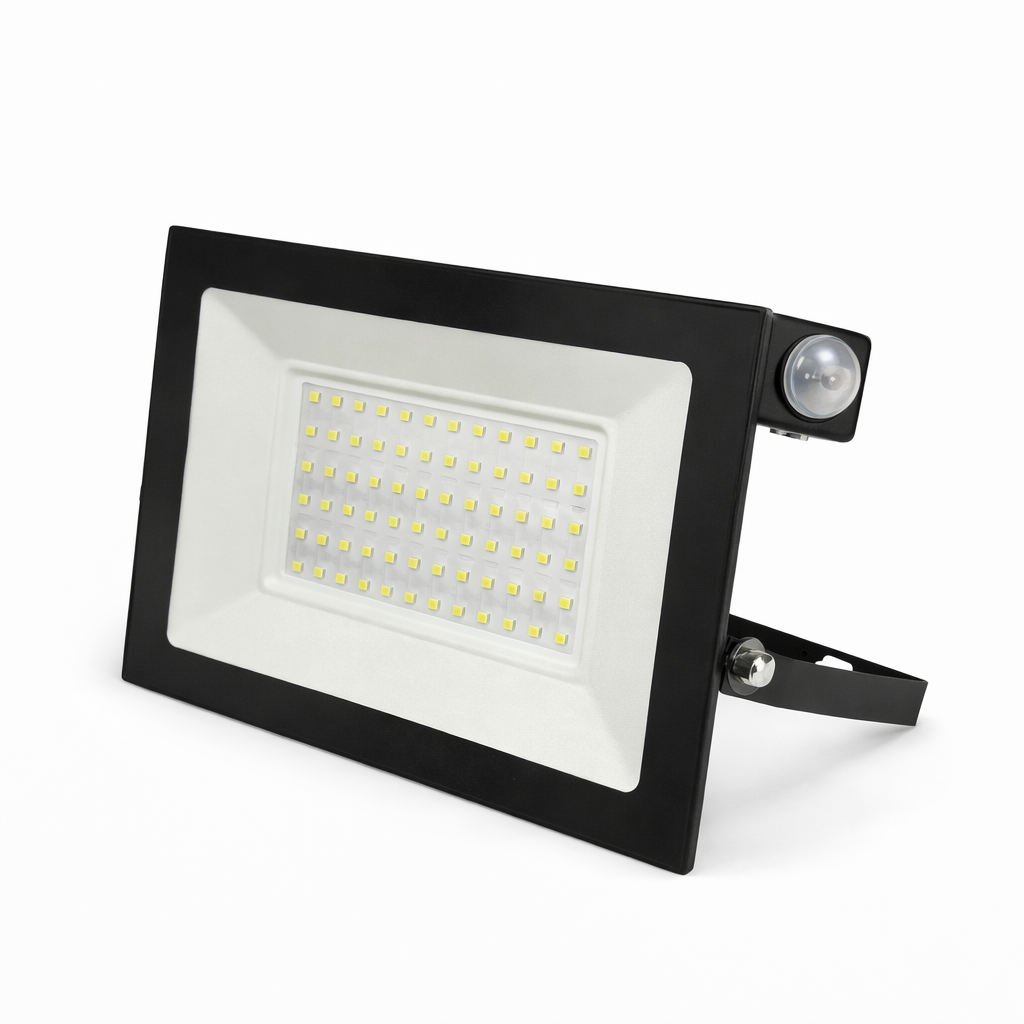 Faretto LED da Esterno 50W con Sensore Giorno/Notte – Luce Fredda 6500K