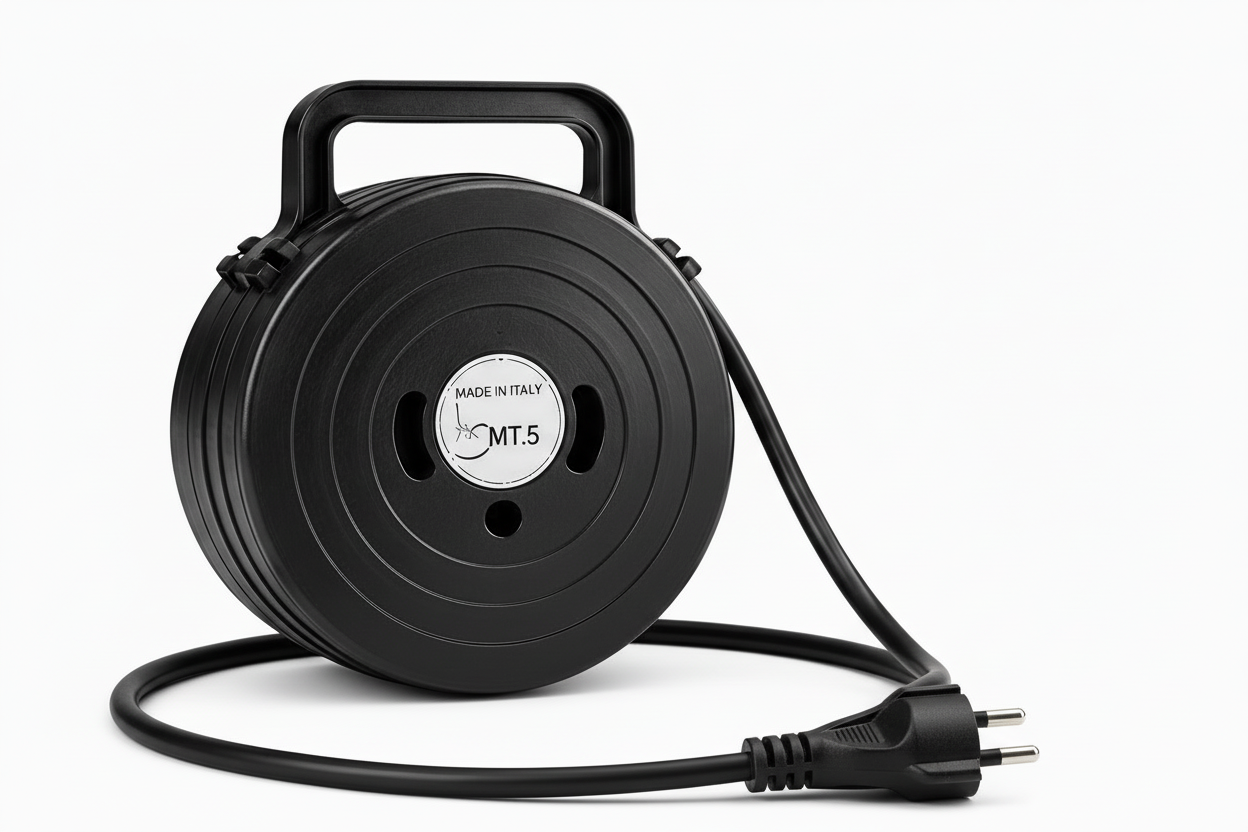 Prolunga Elettrica Avvolgibile 5 Metri – Cavo Elettrico con Spina 10A