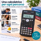 Calcolatrice Scientifica 240 Funzioni con Display a 2 Righe – 10+2 Cifre