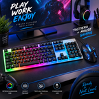 Kit Gaming Tastiera Meccanica RGB Layout Italiano + Mouse Gaming