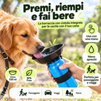 Borraccia Portatile per Cani con Ciotola Integrata 530 ml – Aqua Dog
