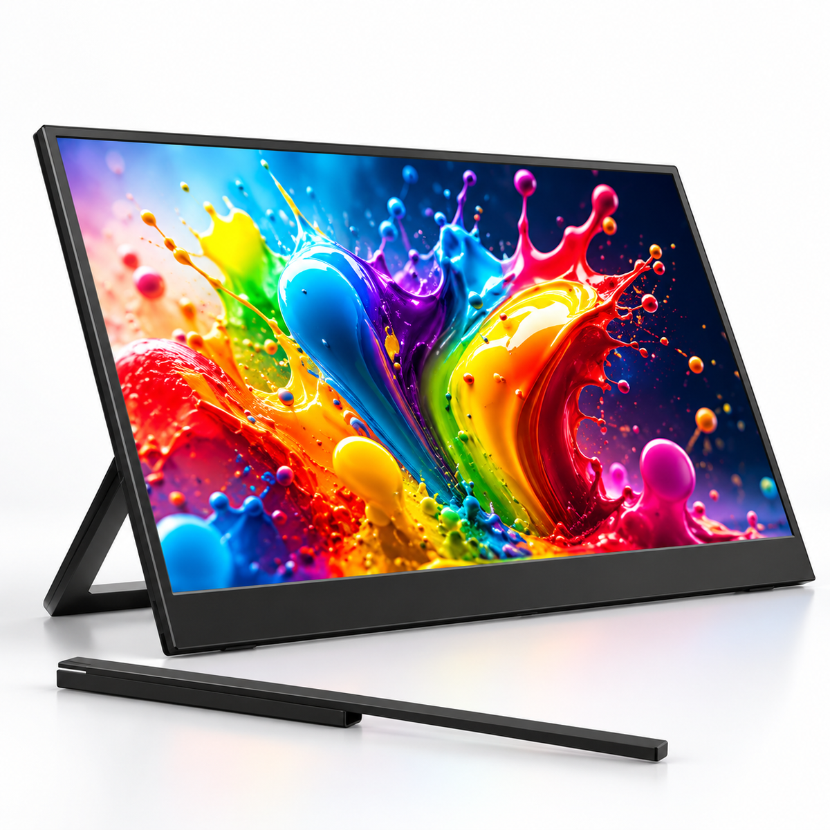 Monitor Portatile Atlantis 15,6" Full HD IPS 1080p USB-C HDMI con Supporto Integrato