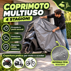 Telo Coprimoto Impermeabile 4 Stagioni – Copertura Protettiva per Moto e Scooter – Taglie L e XL