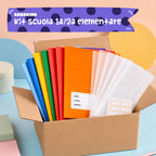 Kit Scuola 1ª/2ª Elementare – 10 Maxiquaderni A4 100g + Copertine + Etichette