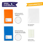 Kit Scuola 4ª/5ª Elementare – 10 Maxiquaderni A4 100g + Copertine + Etichette