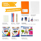 Kit Scuola Completo Primaria A4 – Quaderni 100g, Colori e Cancelleria