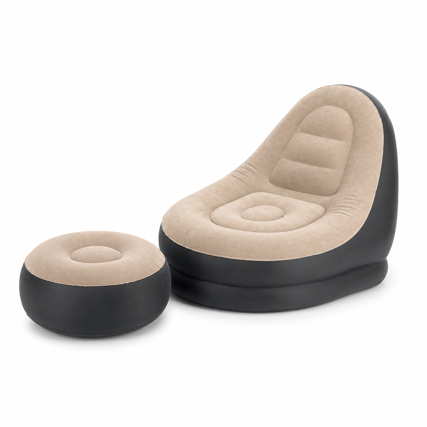 Poltrona Gonfiabile Comfort con Poggiapiedi – Uso Interno, Design Moderno