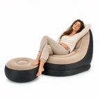 Poltrona Gonfiabile Comfort con Poggiapiedi – Uso Interno, Design Moderno