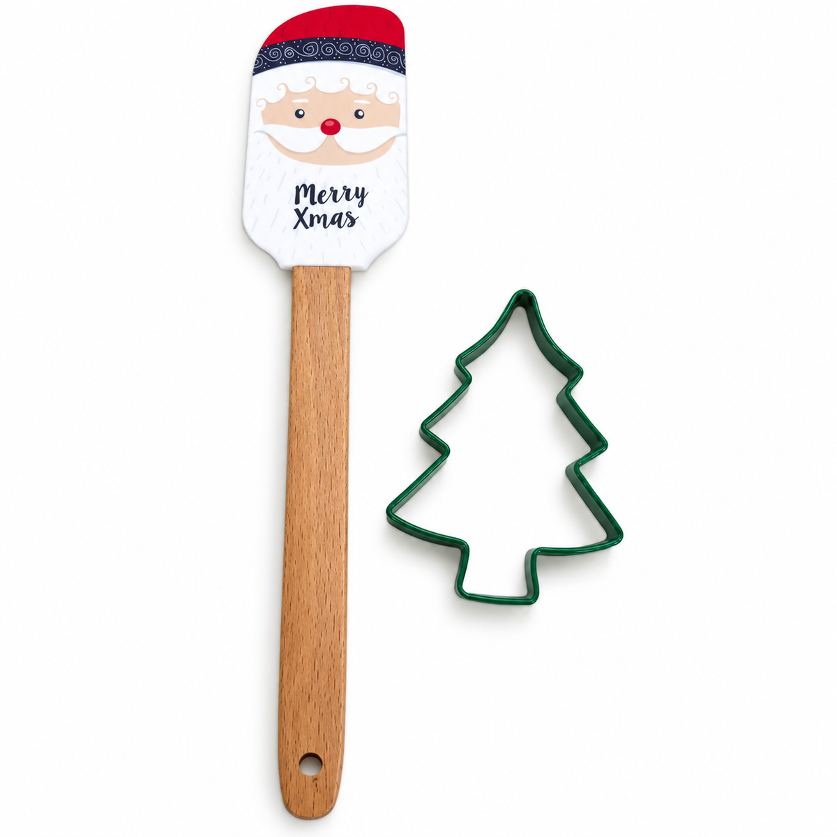 Set utensili da cucina natalizi – Spatole, formine per biscotti e frusta, diverse composizioni per dolci di Natale