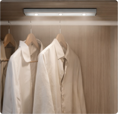 Lampada LED ricaricabile USB con sensore di movimento e 3 modalità – barra luce per interno