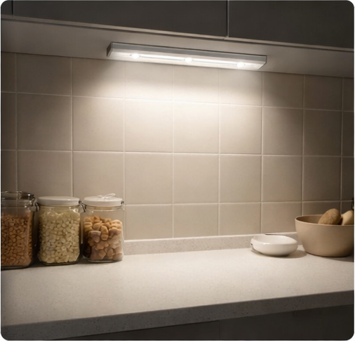 Lampada LED ricaricabile USB con sensore di movimento e 3 modalità – barra luce per interno